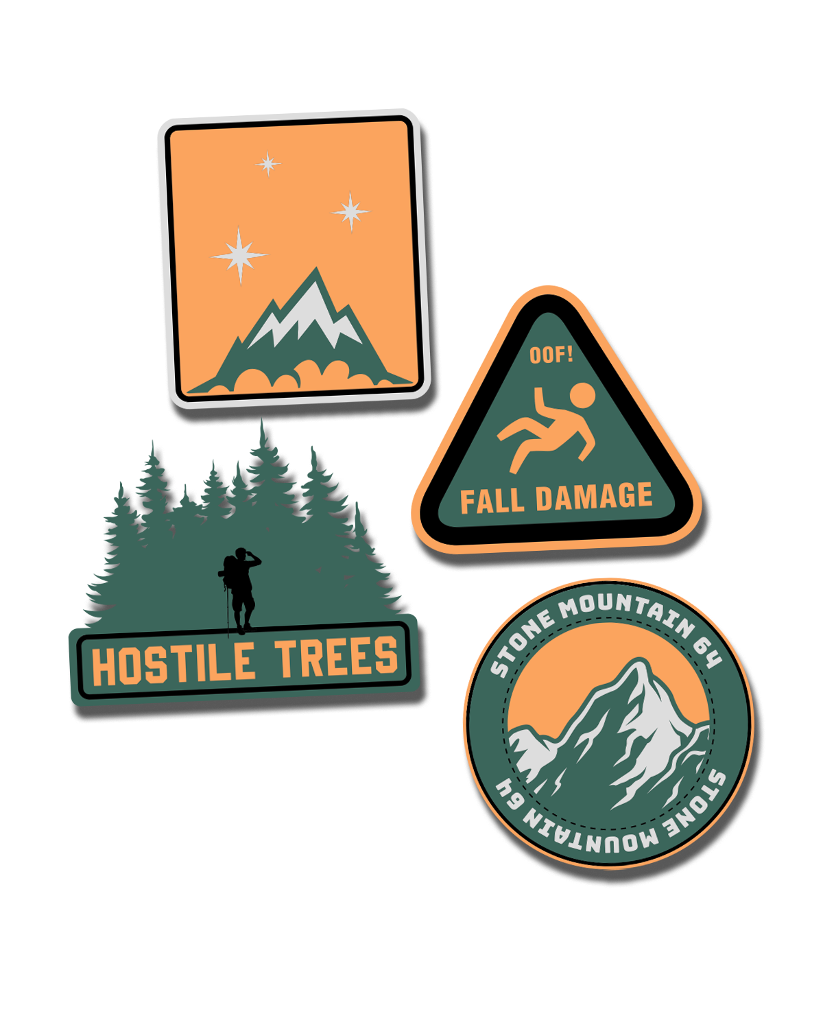 StoneMountain64 Camping Signs (4 pack)