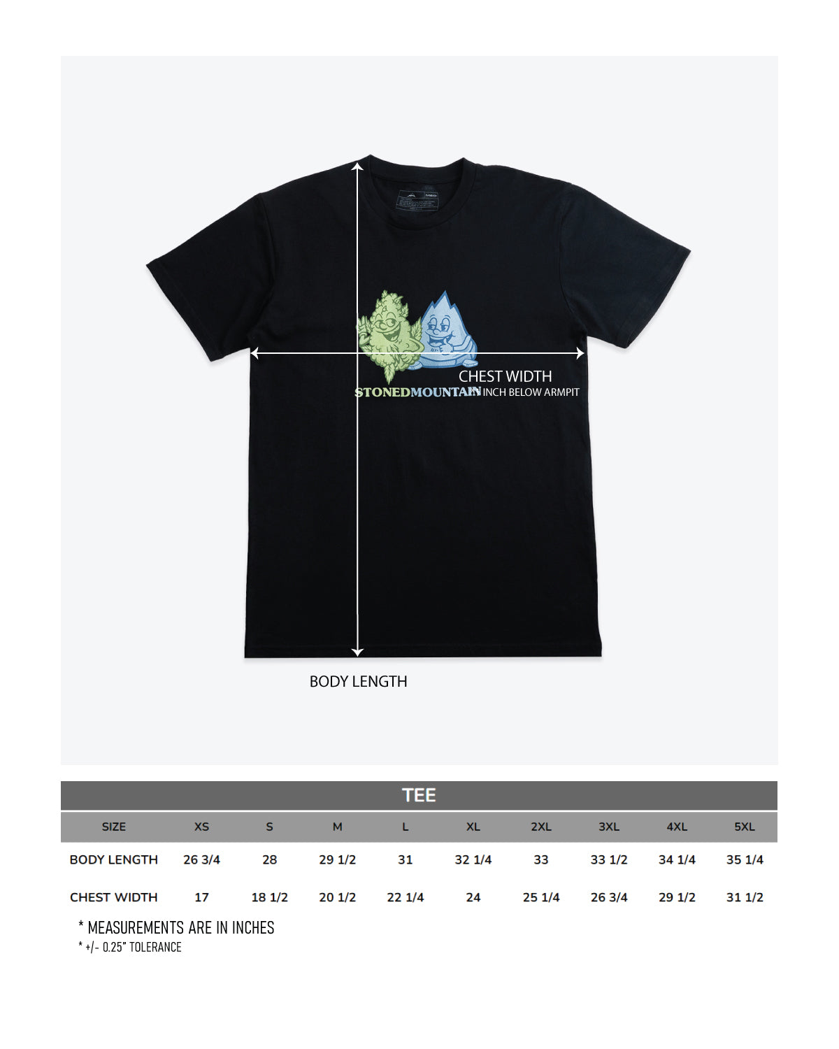 Stoned & Mountain Tee StoneMountain64