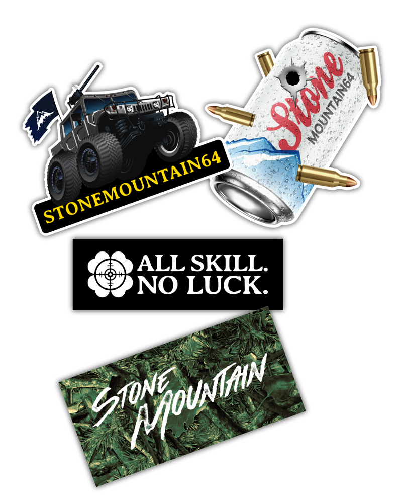 All Skill No Luck Stickers